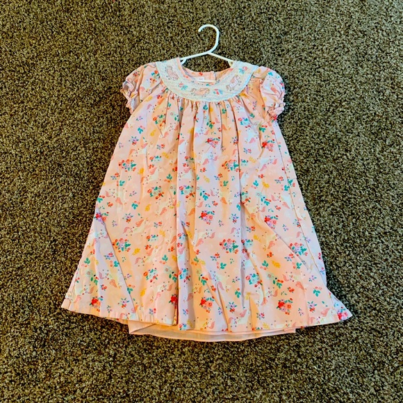 Bonnie Jean smocked Unicorn Dress - Picture 2 of 4
